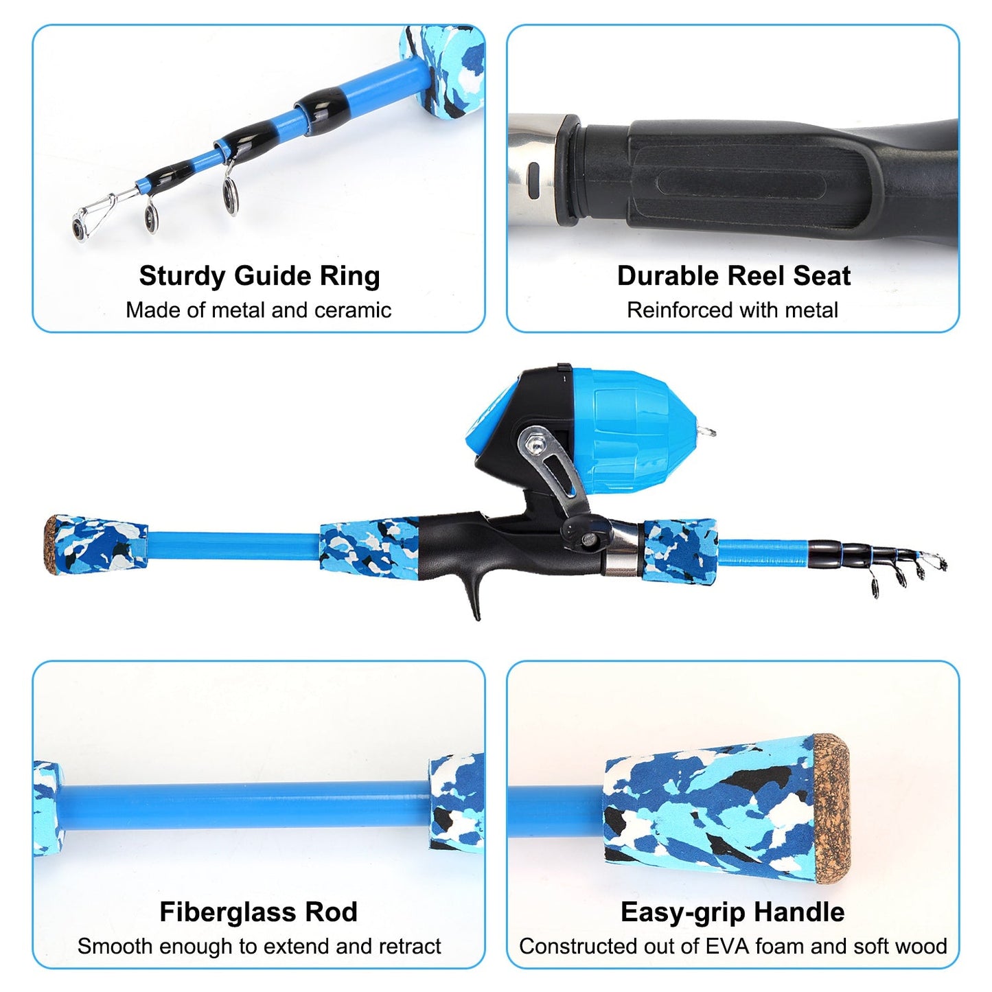 GBruno Kids Fishing Pole Set - Perfect Starter Kit