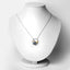 Pendentif en argent sterling avec saphir bleu de 1,41 carat et topaze blanche