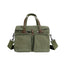 Multi-Compartment Canvas Crossbody Bag for Outdoor Travel