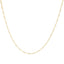 Solid 14K Yellow Gold 2.5mm Paperclip Chain Necklace - 18"