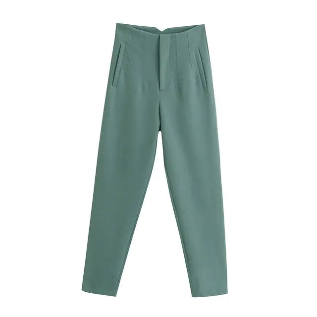 Pantalons Droits Chic pour Femme de Bureau