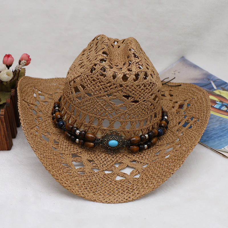 Bohemian Shell Straw Summer Beach Sun Hat