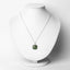 Pendentif en chrome diopside véritable de 3,25 carats et zircon blanc