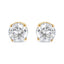 Boucles d'oreilles en diamant taillé rond de 1/2 cttw en or jaune 14K