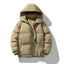 Men's Thickened Cotton-Padded Hoodie Coat for Winter