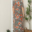 Floral Round Neck Short Sleeve Maxi Tee Dress