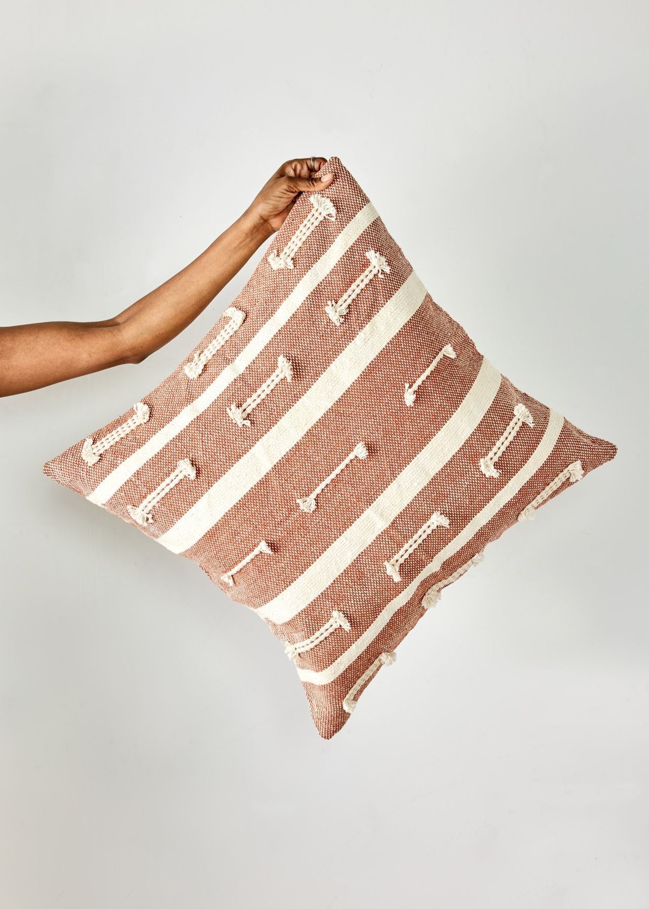 Cojín Euro Sham Boho Sienna de Algodón