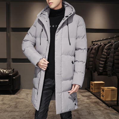 Plus Size Men's Winter Cotton Parka - Stylish & Comfortable
