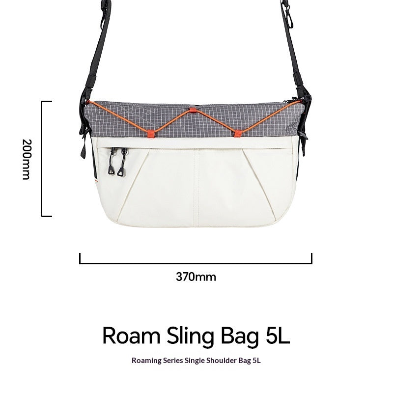 Sac bandoulière polyvalent grande capacité en couleurs contrastées