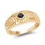 0.20 Carat Genuine Black Diamond Sterling Silver Ring