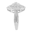Bague cocktail en diamant halo en argent sterling .925 - Taille 7