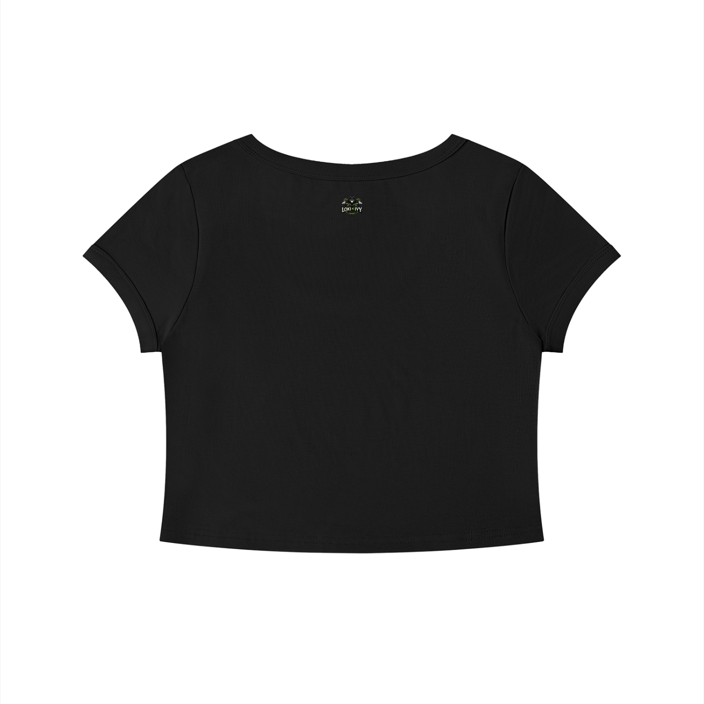 Camiseta corta ajustada de color sólido para mujer Loki & Ivy