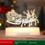 MANDOTOS 3D LED Acrylic Night Light Ornament - Festive Holiday Decor