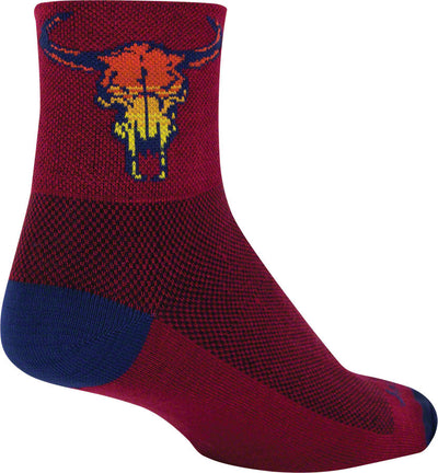 Chaussettes SockGuy Classic Desert Skull - Rouge Grand/X-Large
