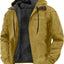 Men's Hooded Zipped Cotton-Padded Jacket