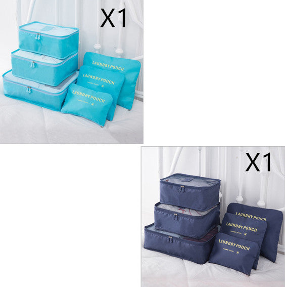 6-Piece Travel Storage Bag Set for Organized Packing