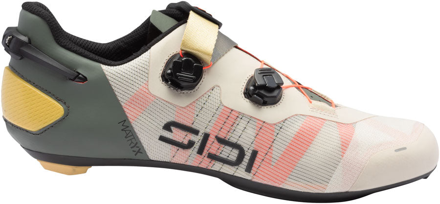 SIDI Wire 3 Road Shoes - Men's Sand Coral Fluo Size 47
