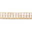 Bracelet en saphir bleu et saphir blanc plaqué or jaune 14K