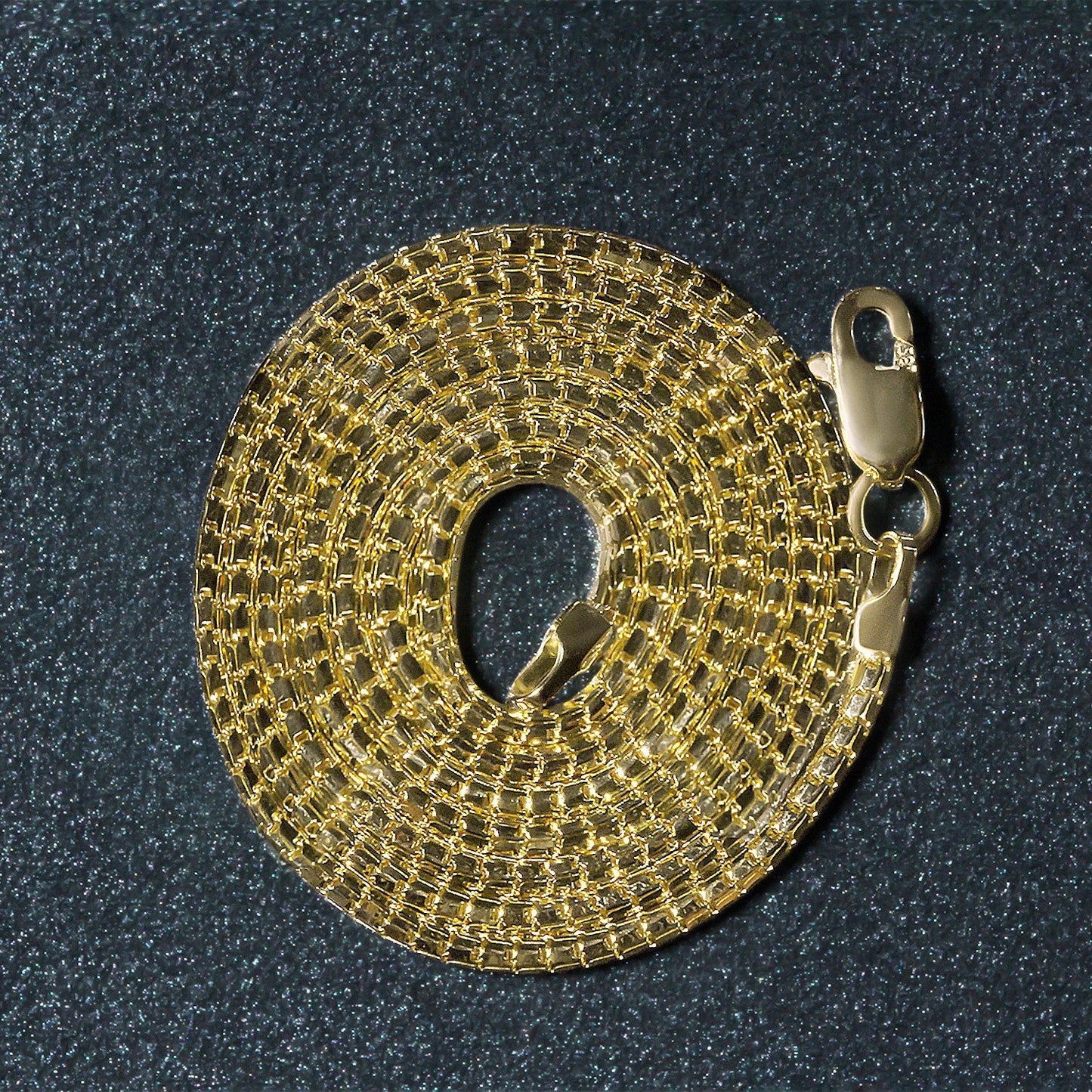 14k Yellow Gold Ice Chain Necklace - 1.3mm
