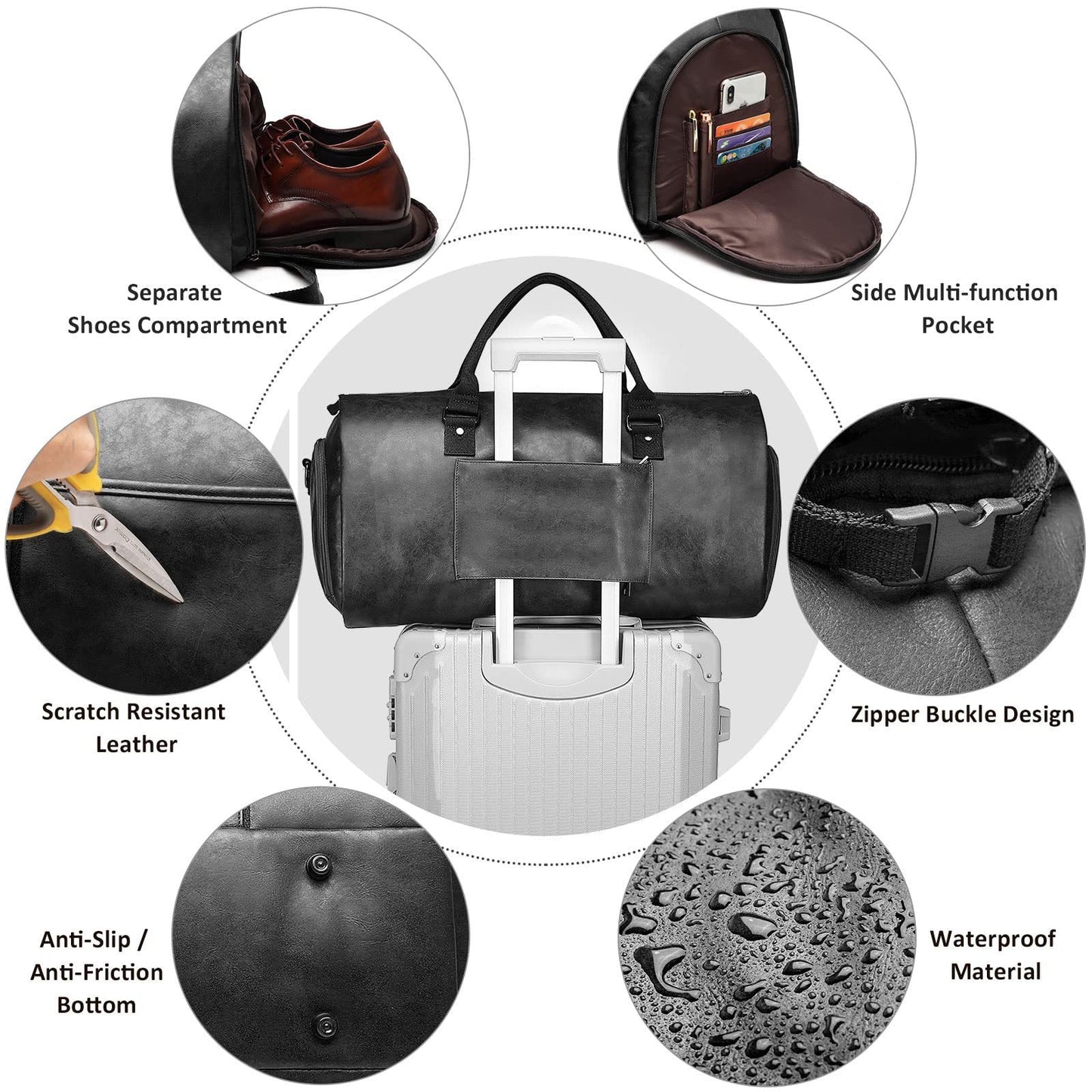 Sac de voyage premium avec compartiment à chaussures