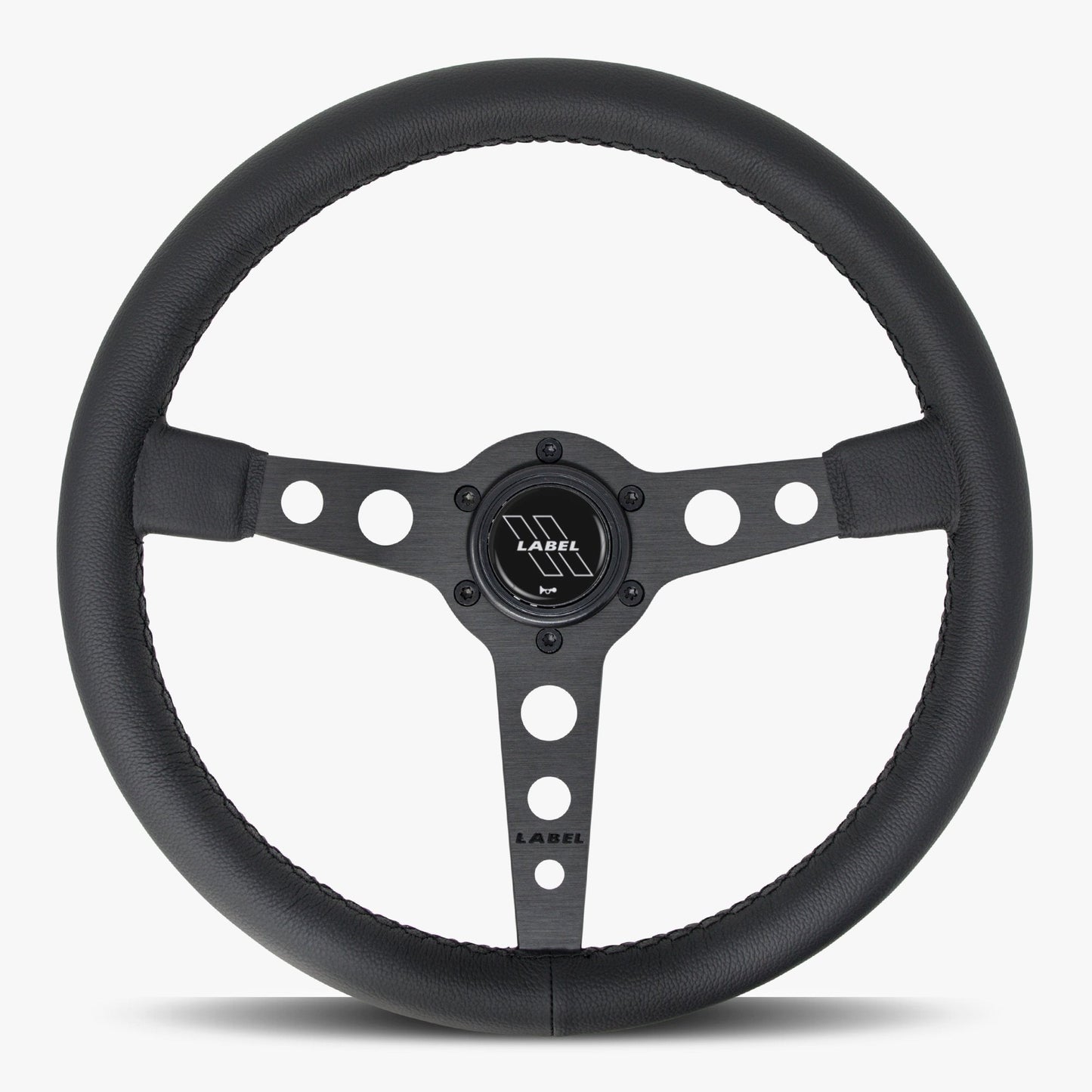 The Daytona Steering Wheel | Premium Black Leather & Anodized Spokes - Korvel