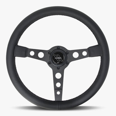 The Daytona Steering Wheel | Premium Black Leather & Anodized Spokes - Korvel