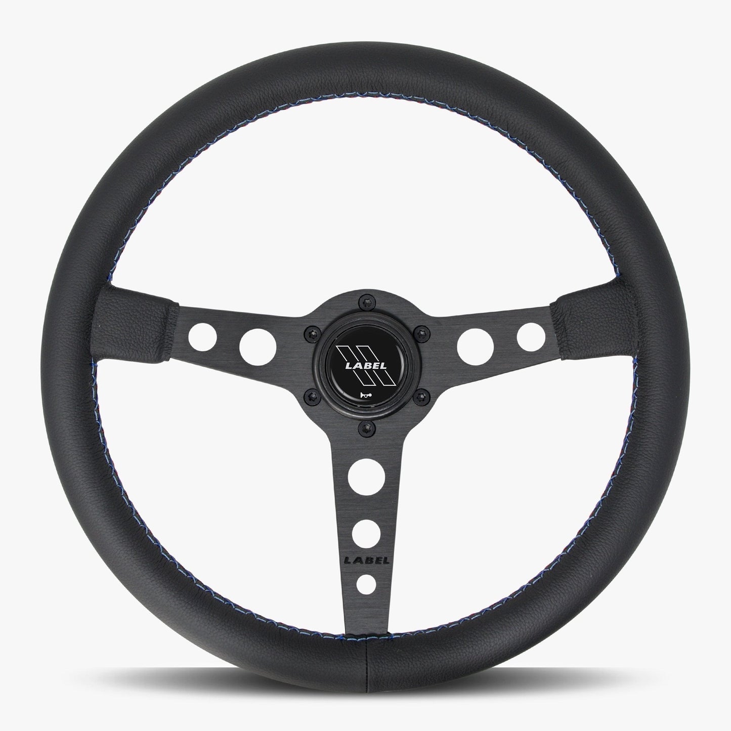 The Daytona Steering Wheel | Premium Black Leather & Anodized Spokes - Korvel