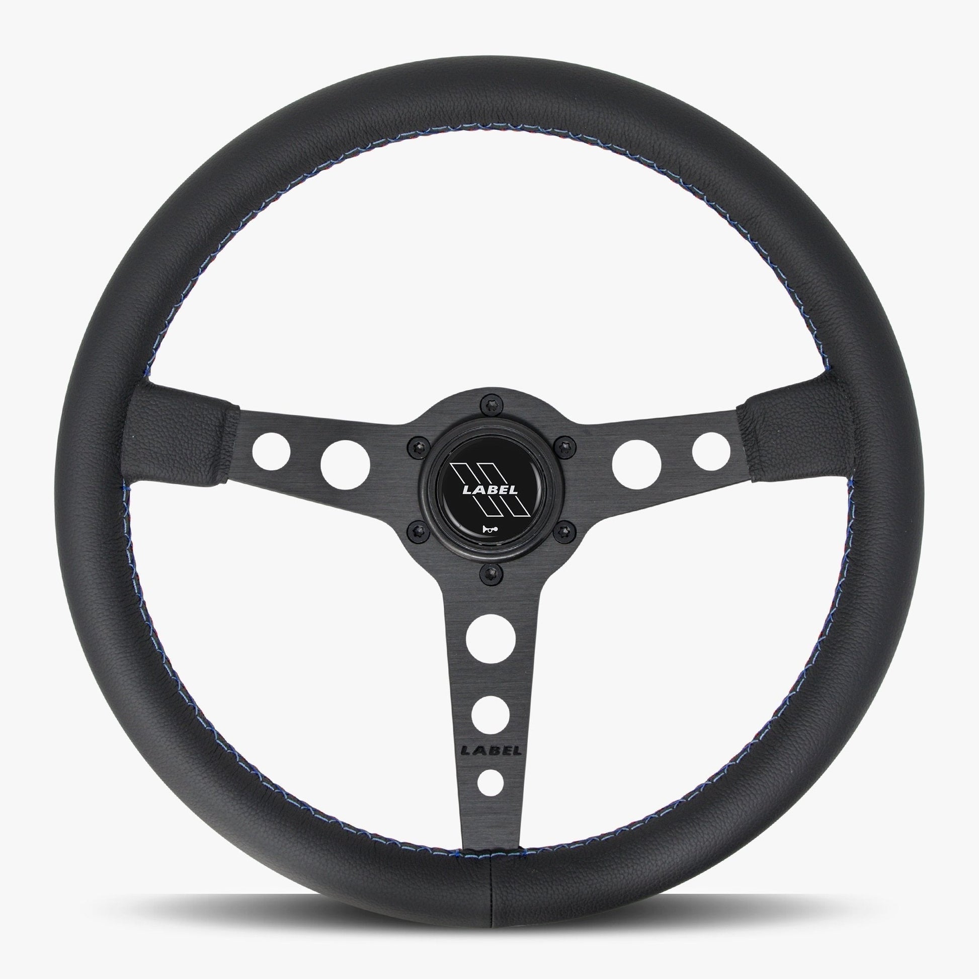 The Daytona Steering Wheel | Premium Black Leather & Anodized Spokes - Korvel