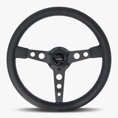 The Daytona Steering Wheel | Premium Black Leather & Anodized Spokes - Korvel