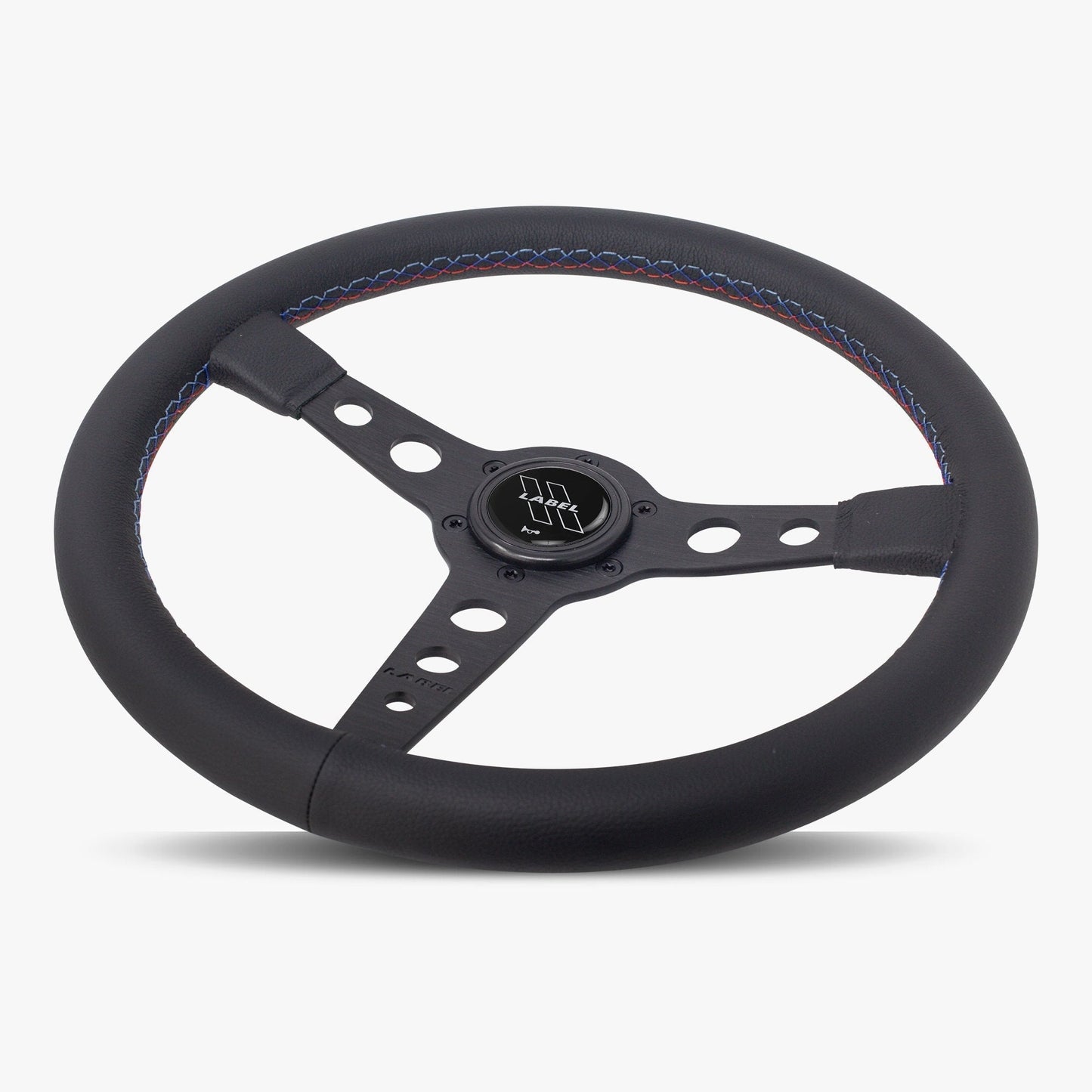 The Daytona Steering Wheel | Premium Black Leather & Anodized Spokes - Korvel