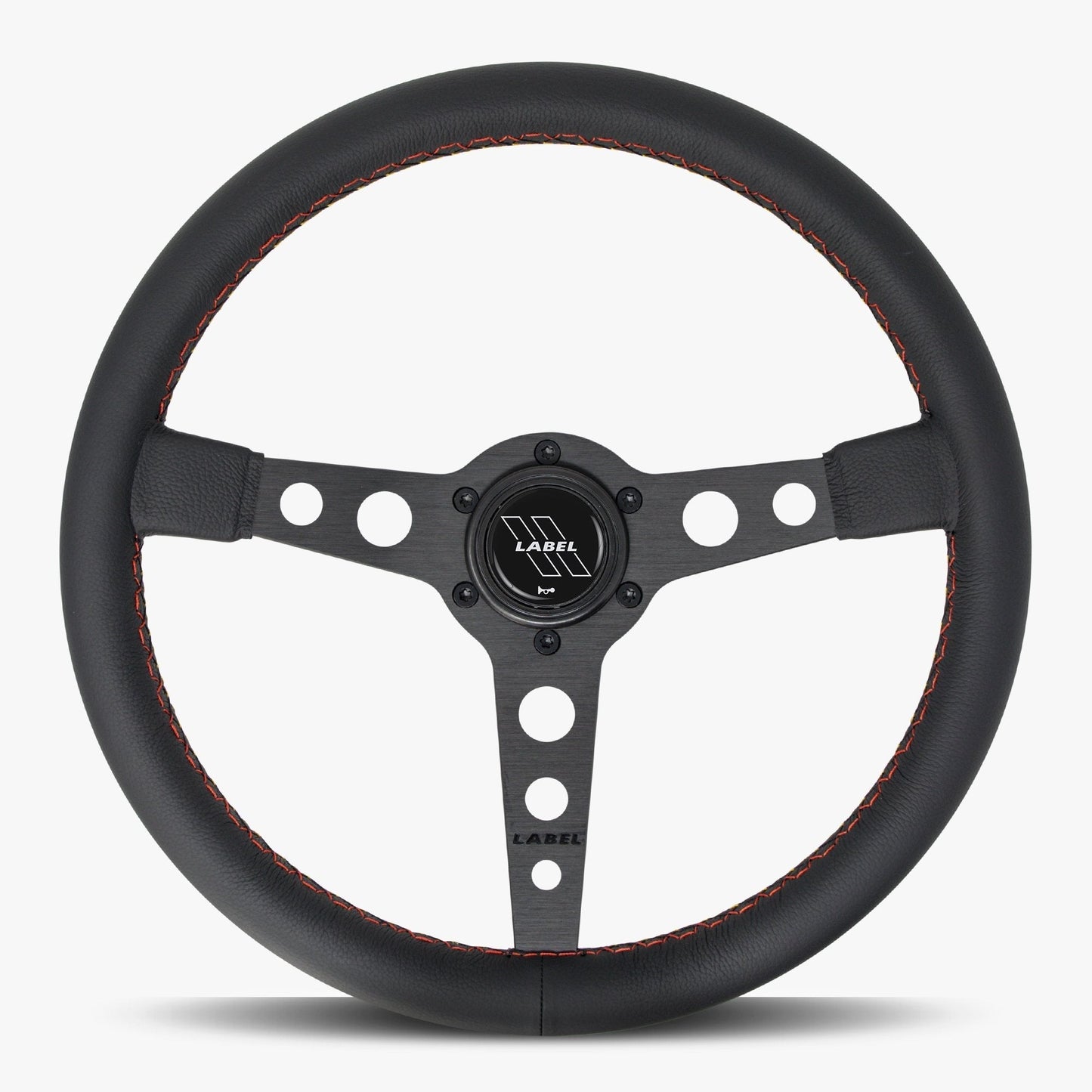 The Daytona Steering Wheel | Premium Black Leather & Anodized Spokes - Korvel