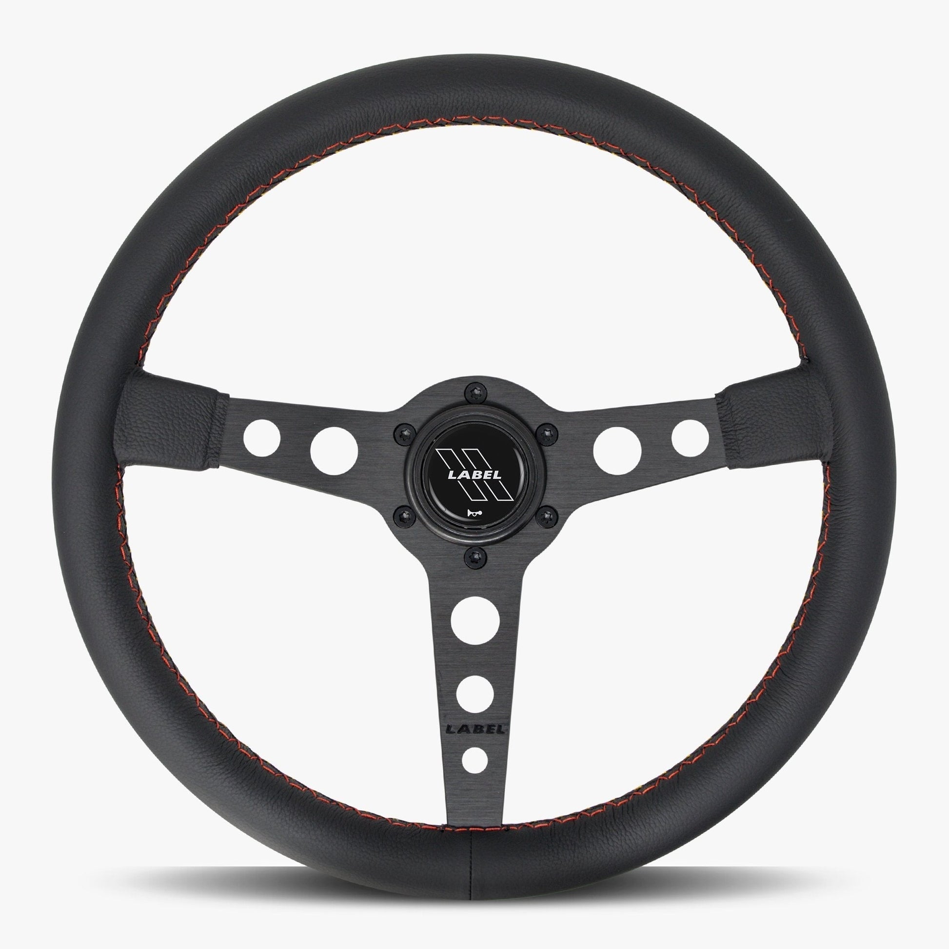 The Daytona Steering Wheel | Premium Black Leather & Anodized Spokes - Korvel