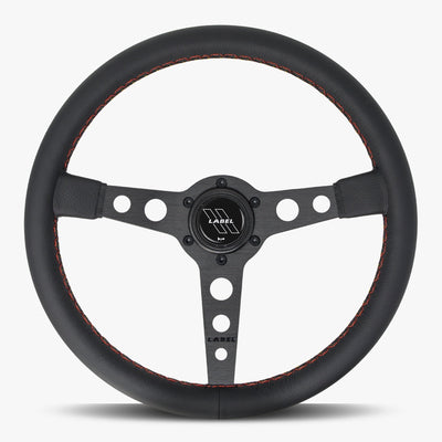 The Daytona Steering Wheel | Premium Black Leather & Anodized Spokes - Korvel