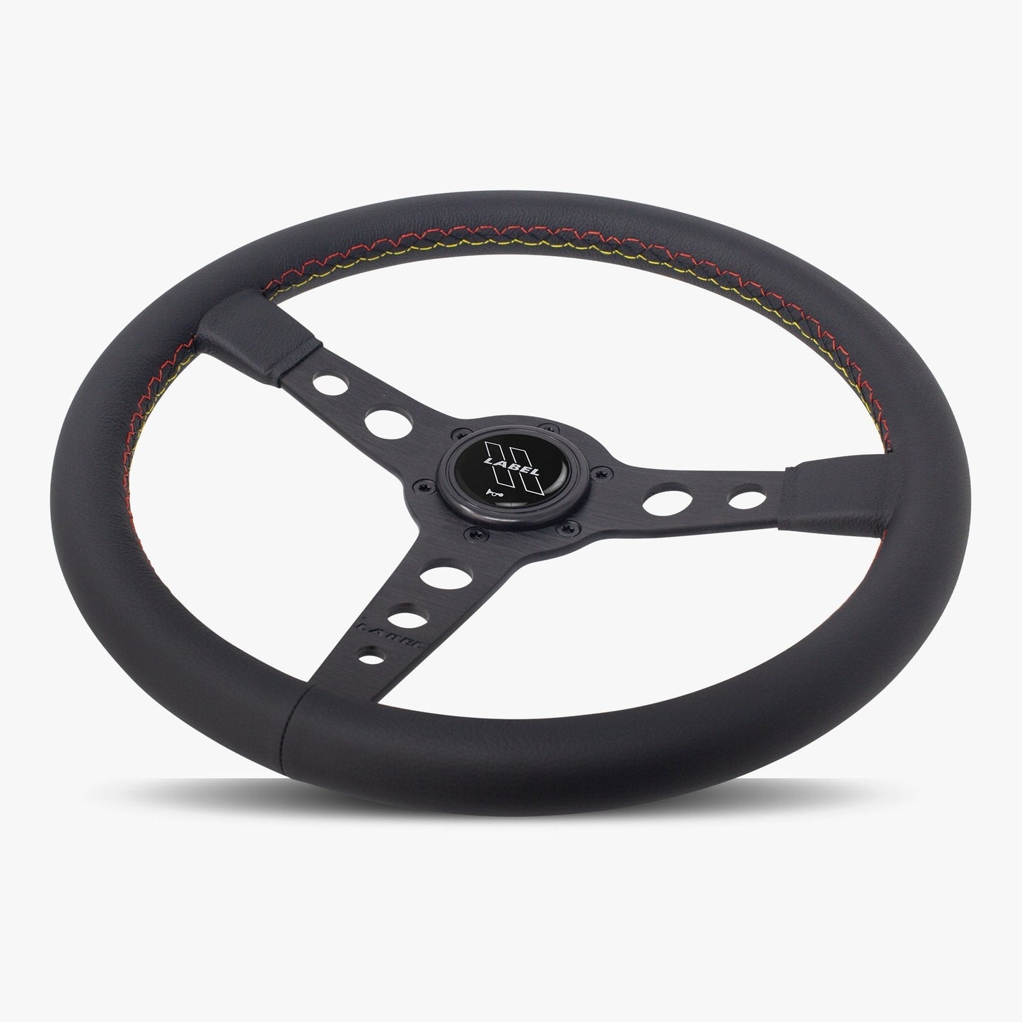 The Daytona Steering Wheel | Premium Black Leather & Anodized Spokes - Korvel
