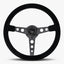 The Daytona Steering Wheel | Luxurious Black Alcantara & Anodized Finish - Korvel