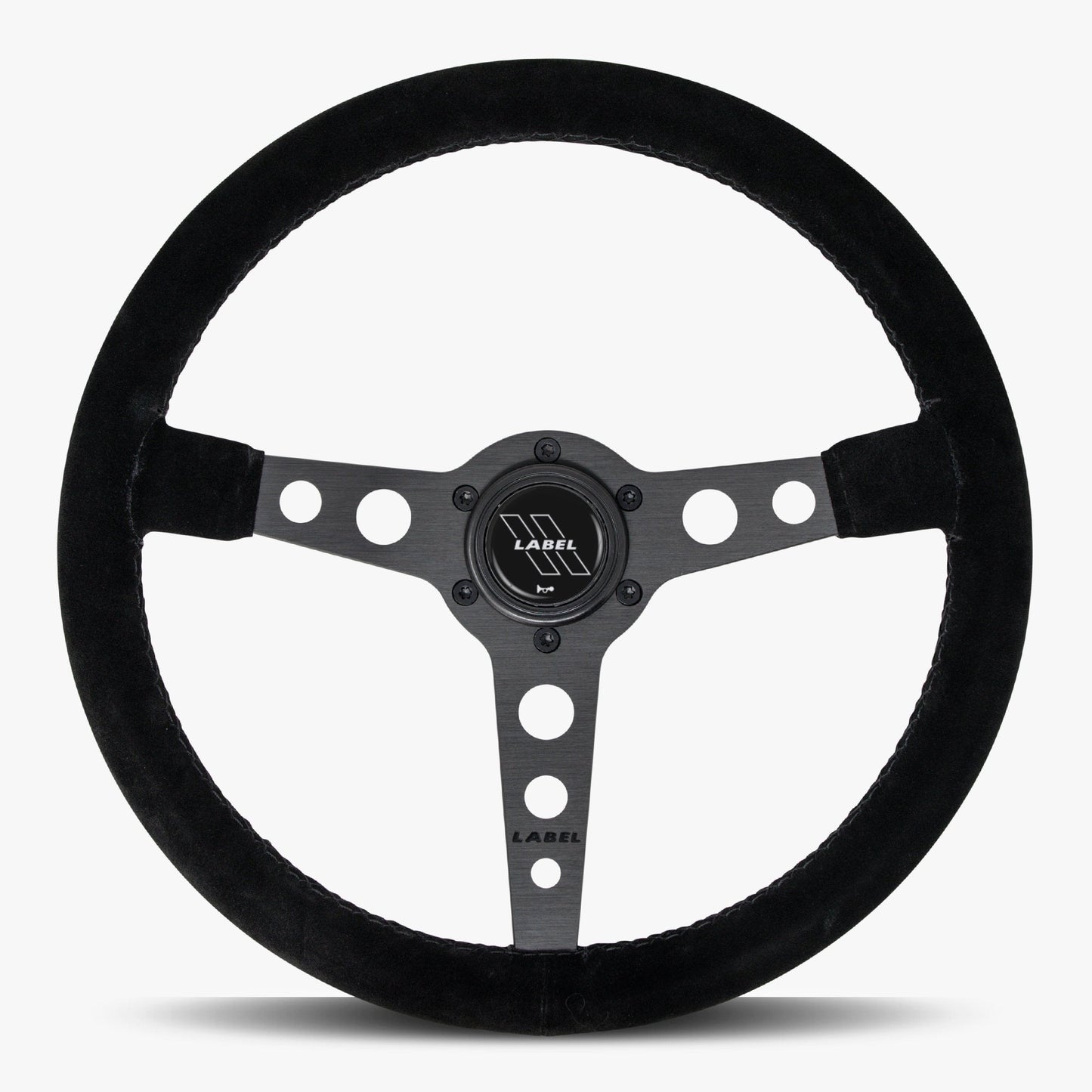 The Daytona Steering Wheel | Luxurious Black Alcantara & Anodized Finish - Korvel