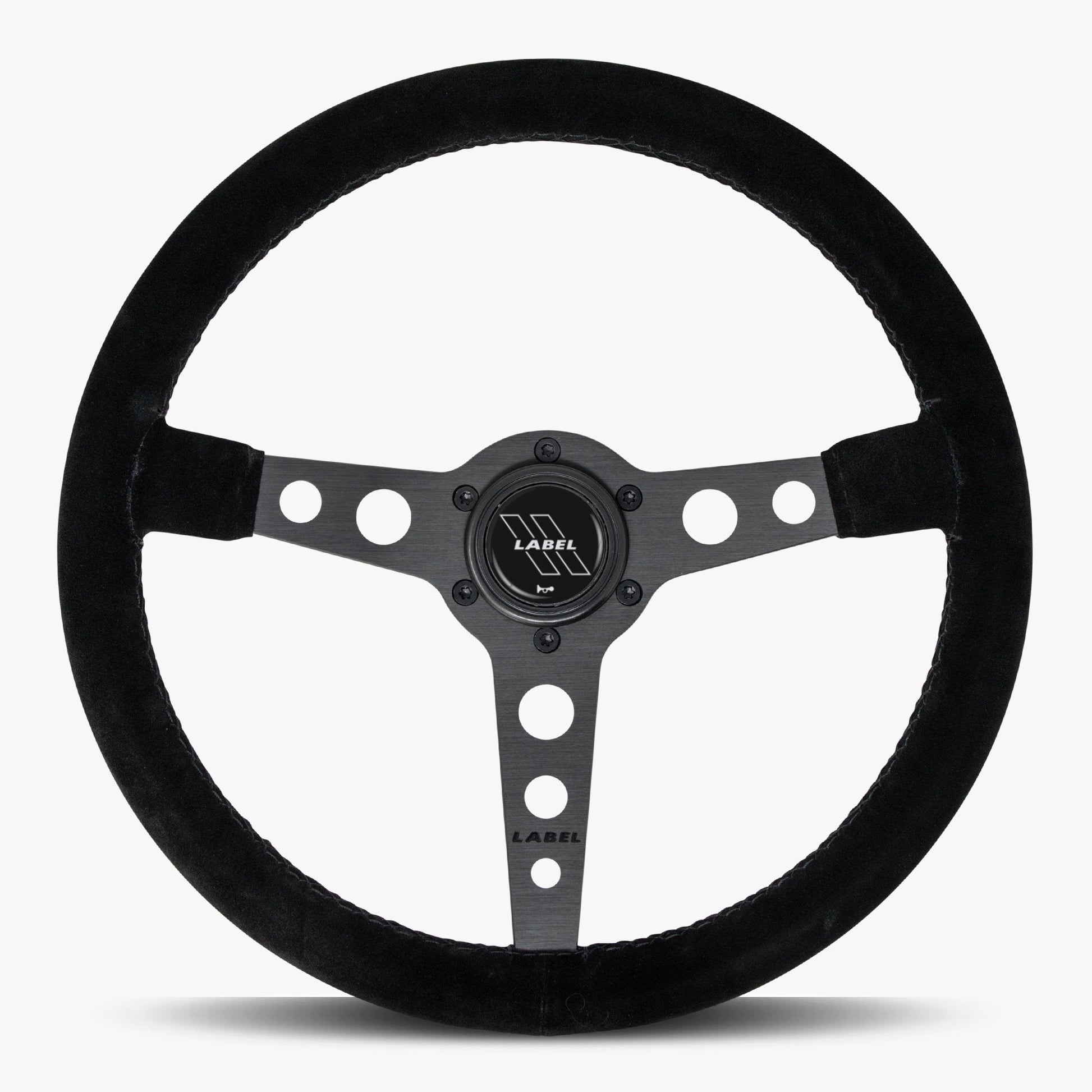 The Daytona Steering Wheel | Luxurious Black Alcantara & Anodized Finish - Korvel