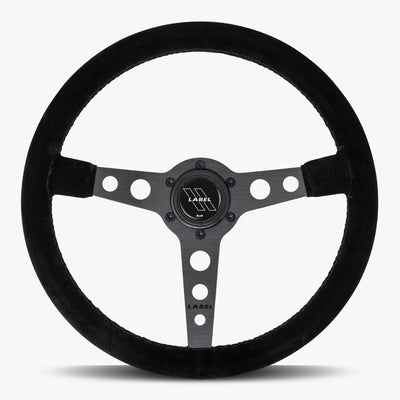 The Daytona Steering Wheel | Luxurious Black Alcantara & Anodized Finish - Korvel
