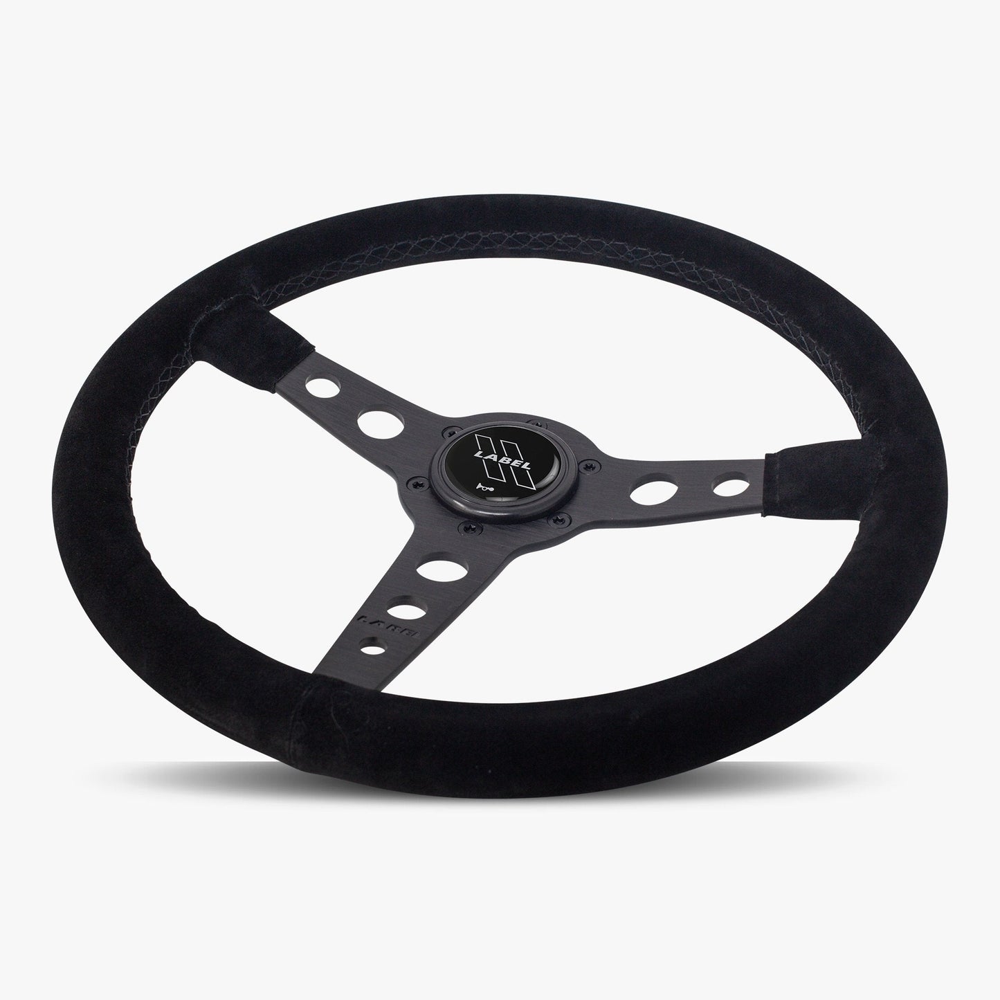 The Daytona Steering Wheel | Luxurious Black Alcantara & Anodized Finish - Korvel