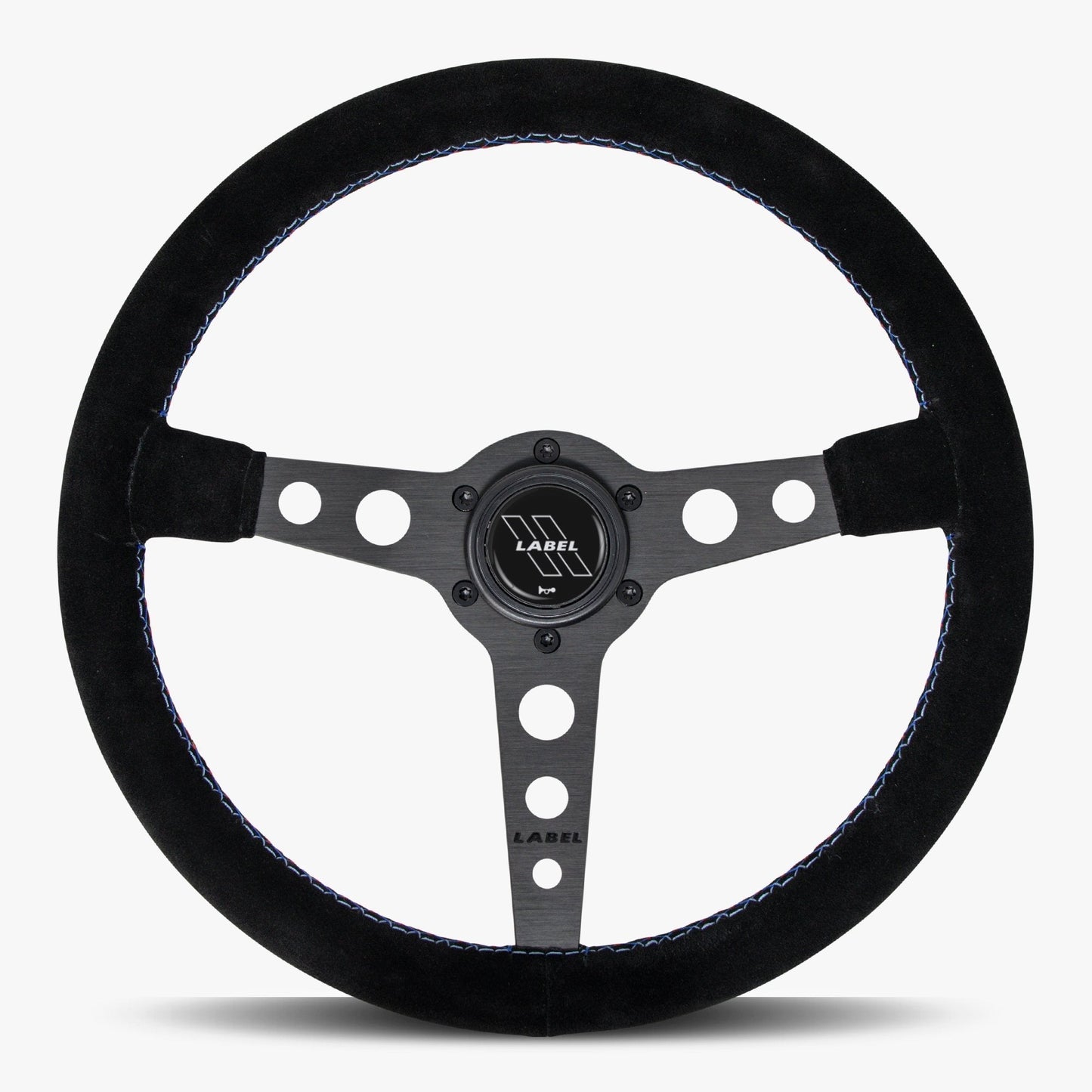 The Daytona Steering Wheel | Black Alcantara & Bavarian Stitch - Korvel