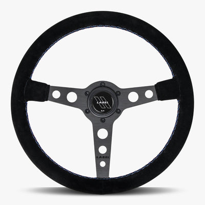 The Daytona Steering Wheel | Black Alcantara & Bavarian Stitch - Korvel