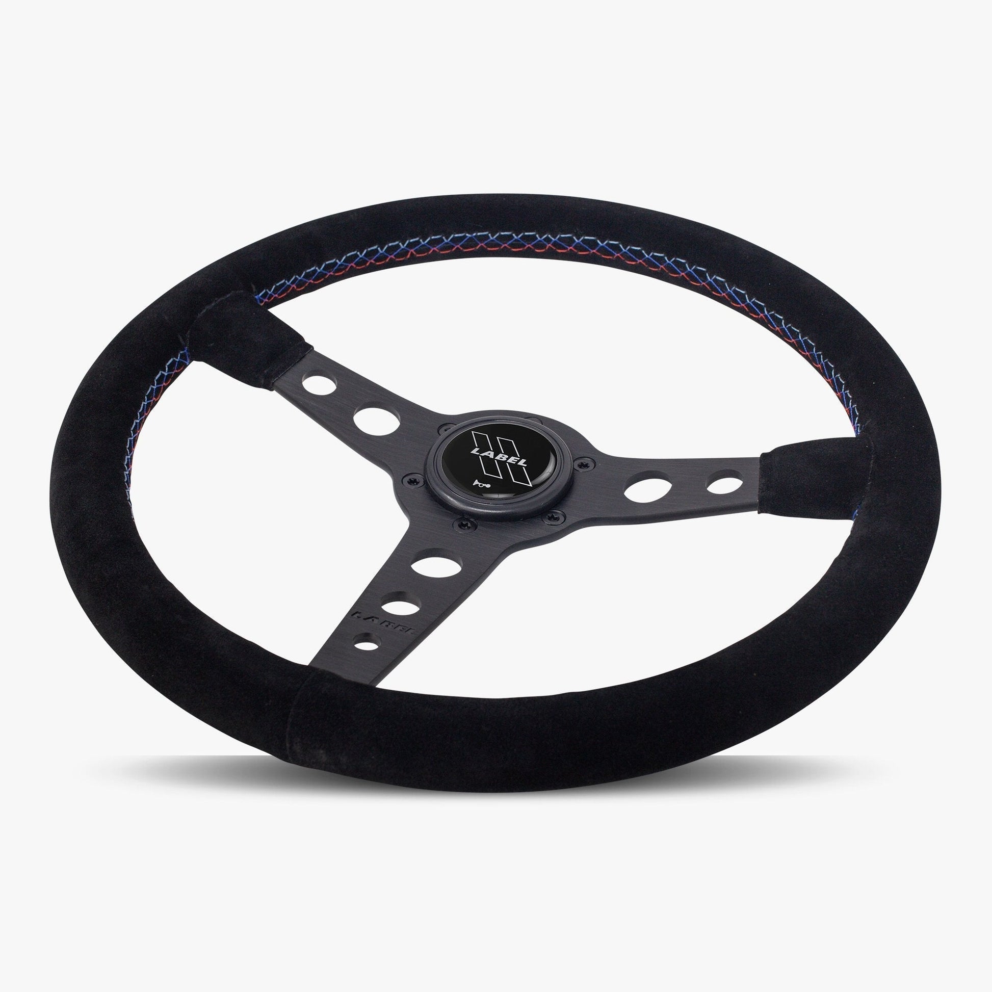 The Daytona Steering Wheel | Black Alcantara & Bavarian Stitch - Korvel