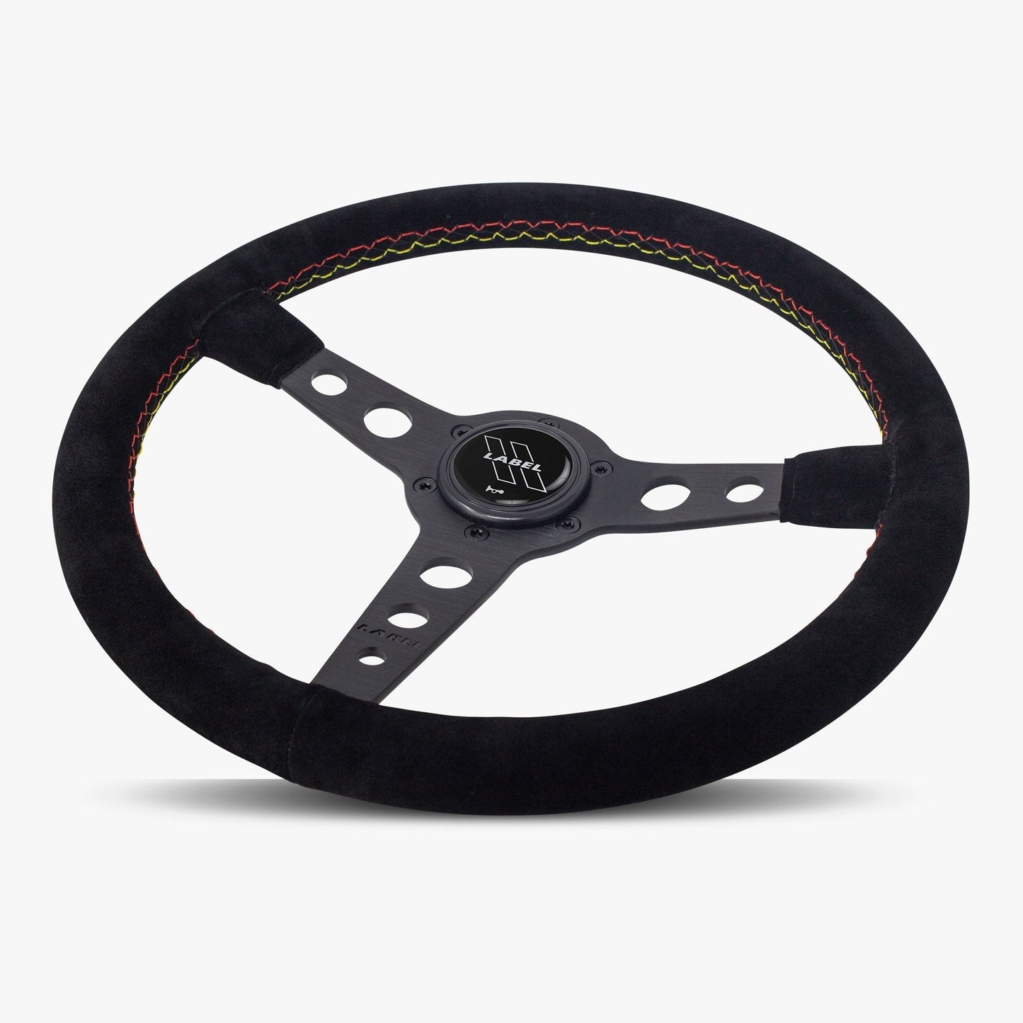 The Daytona Steering Wheel | Premium Black Alcantara & Anodized Finish - Korvel