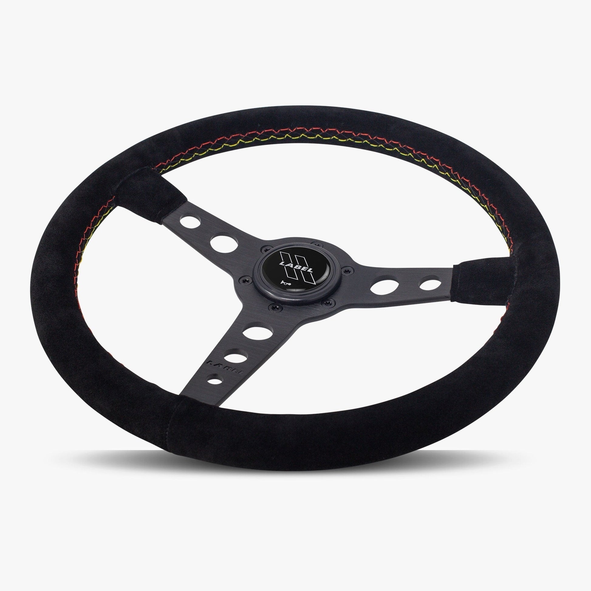 The Daytona Steering Wheel | Premium Black Alcantara & Anodized Finish - Korvel