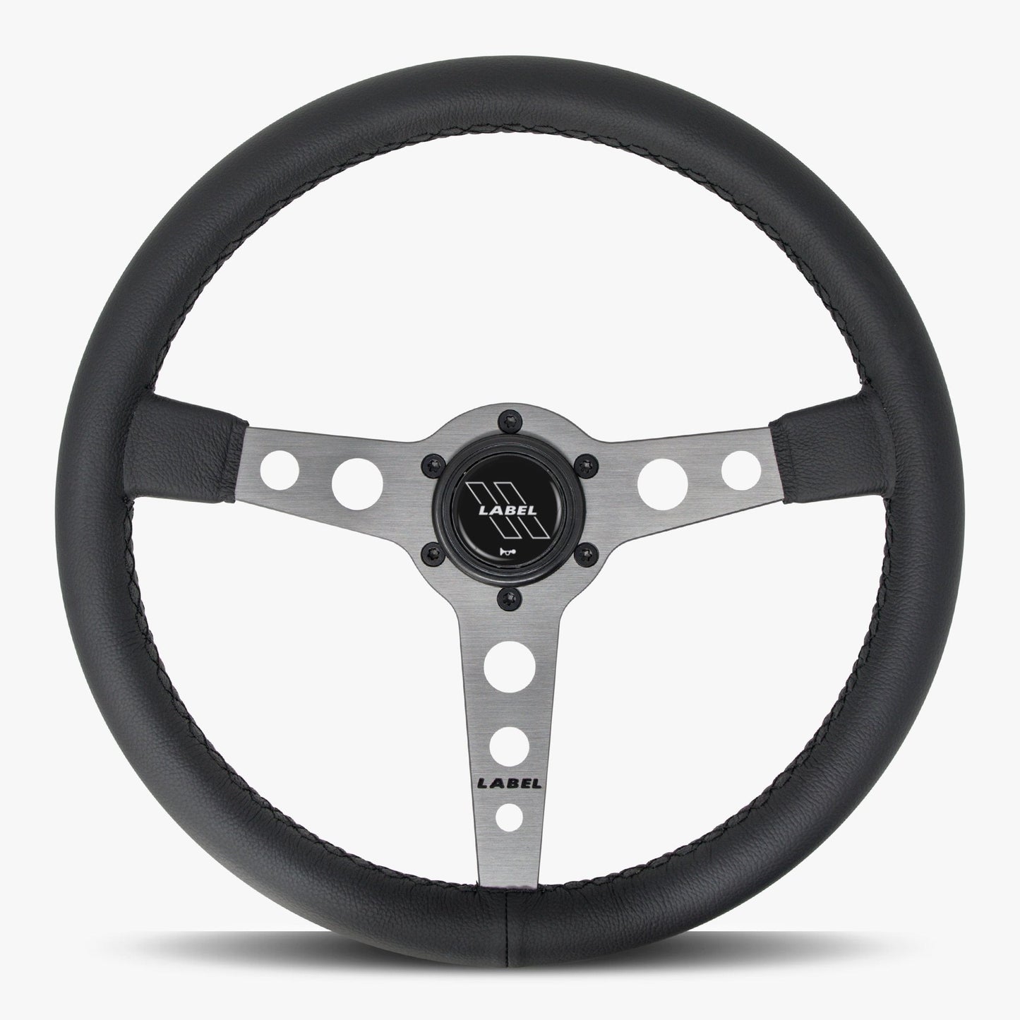 The Daytona Steering Wheel | Premium Black Leather & Graphite Spokes - Korvel