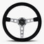 Le volant Daytona | Alcantara suédine noire et rayons en graphite