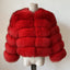 Elegant Faux Fur Patchwork Overcoat