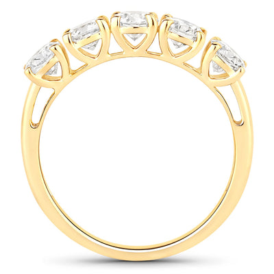 1.50 Carat Lab Grown Diamond 14K Yellow Gold Engagement Ring