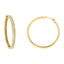 Pendientes de aro delgados de diamante de oro amarillo de 10KT