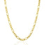 Cadena Figaro Sólida de Oro Amarillo de 14k de 4.5mm
